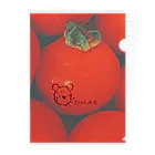 YAYA House  🐻くまのオマエ🐻のくまのオマエ（トマト🍅） Clear File Folder