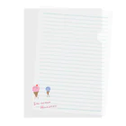 勇者のよろずやのIce cream monster Clear File Folder