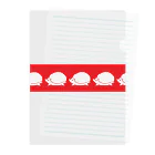 HarikoHarioの紅白はりねずみ Clear File Folder
