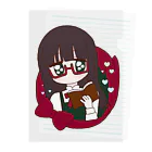 かわいいもののおみせ　いそぎんちゃくの本読みちゃん📚 Clear File Folder