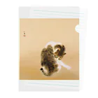 ぐみ。の竹内栖鳳(作)猫 Clear File Folder