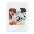 ふるあけの冷たくなったユニコーンの湯たんぽとお湯を沸かしているケトルとの自撮り Clear File Folder