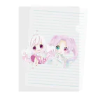 キューキャラの夢ちゃん＆ジュエリーちゃんグッズ！ Clear File Folder