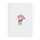 かまねりショップの走る子ちゃん Clear File Folder