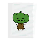 KIKITEKI_LABORATORYの半目ゆるかぼちゃ Clear File Folder