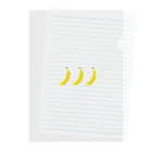 rabbiの【 I 】 バナナ - banana クリアファイル