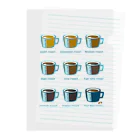 Teal Blue CoffeeのRoasted coffee Clear File Folder
