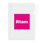 Rtam-ルタのRtam-クリアファイル Clear File Folder