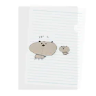 pug✩pugのぱぐのおやこ Clear File Folder