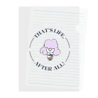 シルエットshopのシールちゃん文字Design Clear File Folder