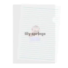 lily springsのlily springs クリアファイル