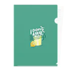 naty's doodlesのI don’t like mondays Clear File Folder