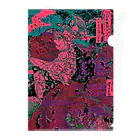 KIKI DOURAKUのGLITCH-武者UKIYOE Clear File Folder