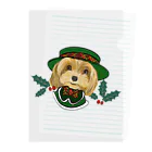 GATTI工房のクリスマス🎄🐶 Clear File Folder