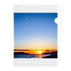 サニーデイ.1dayのSunset湘南（七里ヶ浜） Clear File Folder