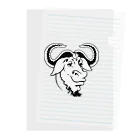 パサパサのサナギのGNU の頭 Clear File Folder