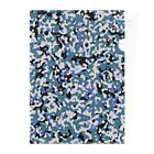 Military Casual LittleJoke のCamo AGR Blue アグレッサー迷彩 青色 Clear File Folder