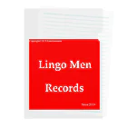 FCS Entertainmentの#Lingo_Men_Records クリアファイル