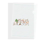 neko no onomatopéeのチームクリスマスツリー Clear File Folder