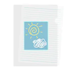 十織のお店の北風と太陽 Clear File Folder