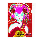 MeiMeiMeMes メイメイミィムズの【MeiMeiMeMes 2022年 わたしちゃん Watashi-Chan™️ 新春リバーシブルクリアファイルA4】 Clear File Folder
