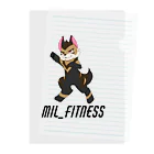 まぁるのMIL_FITNESSグッズ(フチあり) Clear File Folder