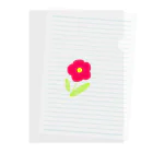 RIBBONSのお花（カラフル） クリアファイル