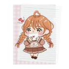 まこーた商店📦の恋する三つ編みの乙女ちゃん୨୧恋文 Clear File Folder