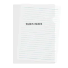サードストリートのTHIRDSTREET Clear File Folder