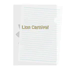 Rebelle DébutantのLion Carnival（黒ver） Clear File Folder