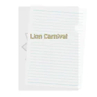 Rebelle DébutantのLion Carnival（白ver） Clear File Folder