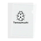 MrKShirtsのTentoumushi (てんとう虫) 黒デザイン Clear File Folder
