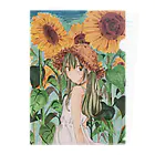 そると。の店の青空の向日葵ちゃん Clear File Folder