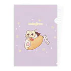 ねこじろうのお店のアメリカンドッグとねこじろう Clear File Folder