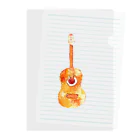 yumiのギター(orange) Clear File Folder