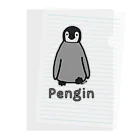 MrKShirtsのPengin (ペンギン) 色デザイン Clear File Folder