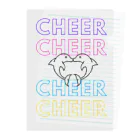 チアグッズショップ CHEER POINTのCHEERCHEERシリーズ（ドルフィン） Clear File Folder