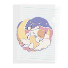 はとむぎのおやすみ＆おいわいこむぎ Clear File Folder