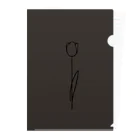 rilybiiの darkcharcoal chocolateBrown Clear File Folder