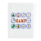 スロータイプ書店 Slowtype BooksのCAMP キャンプ 256 Clear File Folder