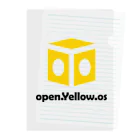 open.Yellow.os original official goods storeのopen.Yellow.os公式支援グッズ クリアファイル