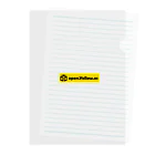 open.Yellow.os original official goods storeのopen.Yellow.os公式支援グッズ Clear File Folder