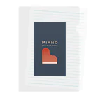 和音のPiano LIFE WITH MUSIC（ネイビー） Clear File Folder