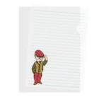 無能の Hunting Cap Boy Clear File Folder