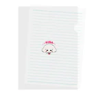 pote©o*  ハンドメイドドッグウェアのHINAちゃん Clear File Folder