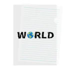 Ａ’ｚｗｏｒｋＳのWORLD(英字＋１シリーズ) Clear File Folder