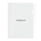 enfanceのenfance Clear File Folder