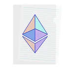 Web3 Shopのeth glyph colored クリアファイル