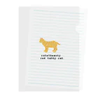 orange_honeyの猫1-5 茶トラ猫 Clear File Folder