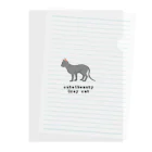 orange_honeyの猫1-14 灰猫 Clear File Folder